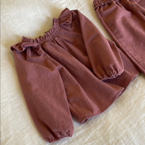 NEW Zara Ruffle Blouse and Pants Set, sz 5 - Picture 2 of 6